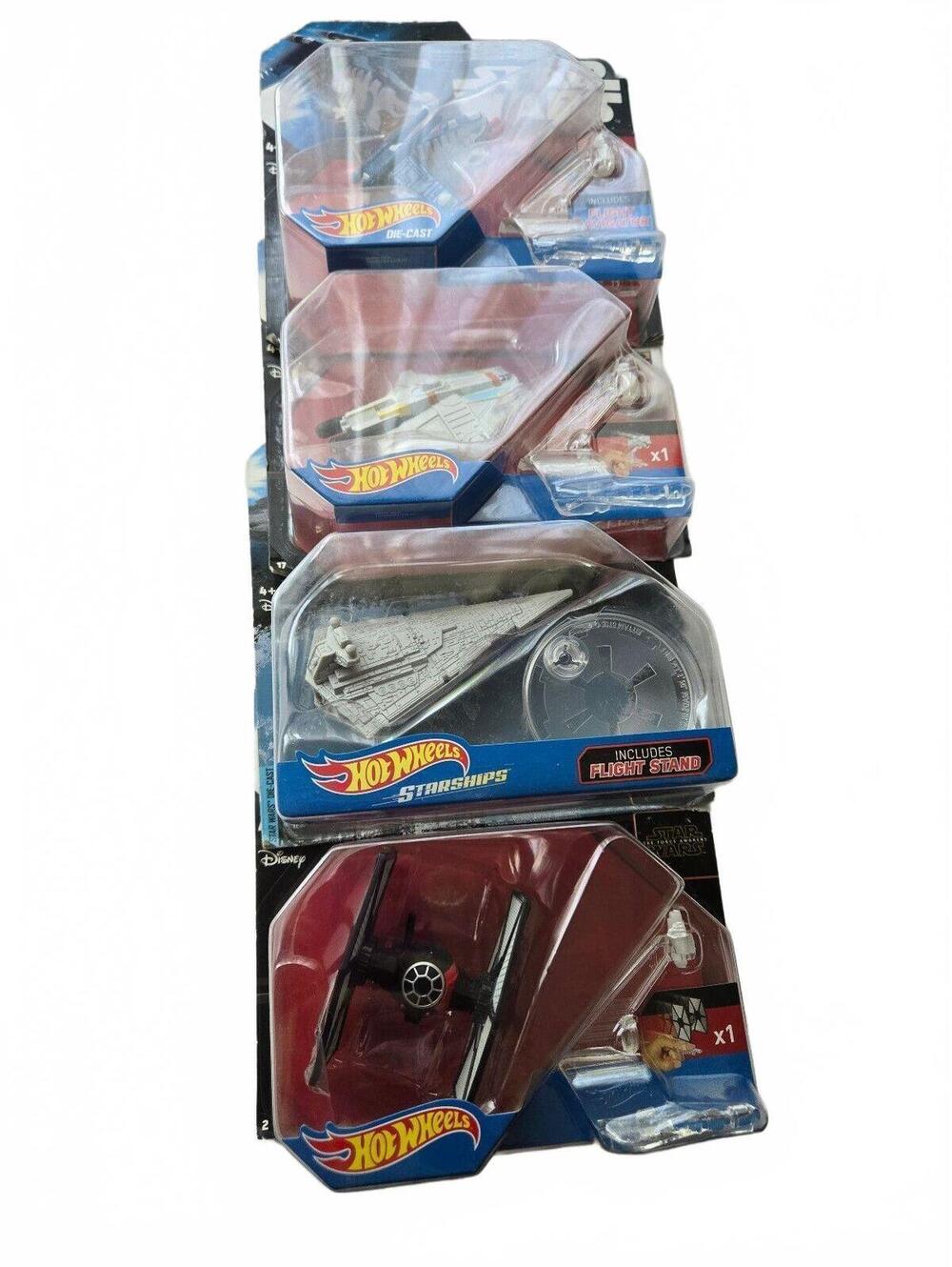 Hot Wheels Star Wars Lot of 4 Star Destroyer Ghost Gunship TIE Fighter